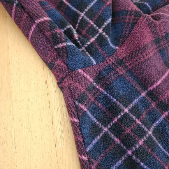 Cuddl Duds Fleecewear Stretch Petite Jogger Pants Plaid - Purple -2XP - EUC - Picture 7 of 8